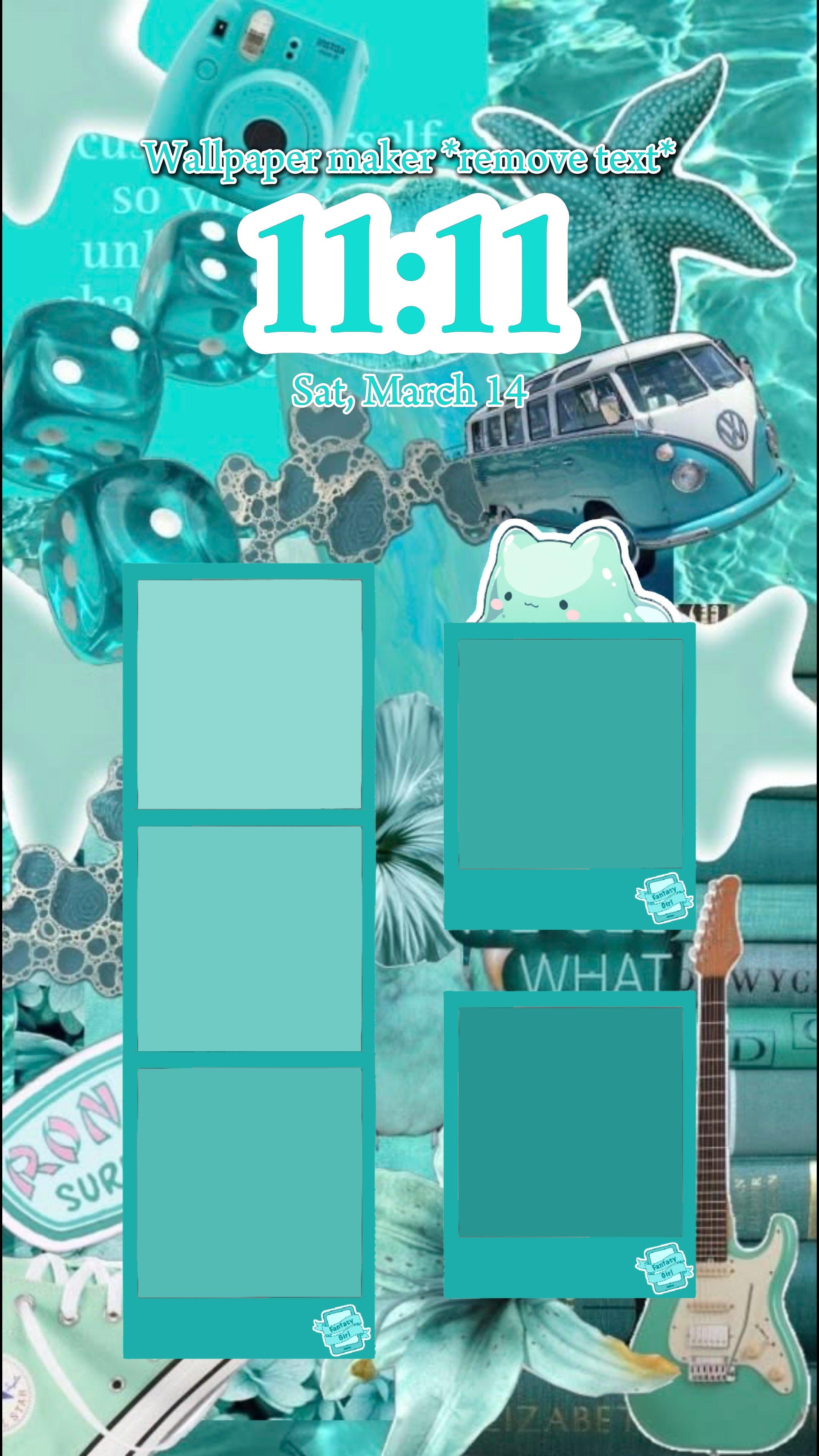 teal wallpaper