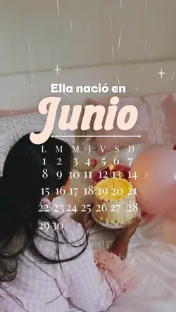 Ella nació en junio