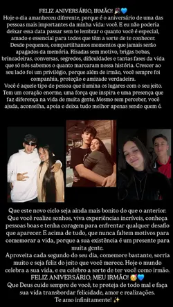 Parabéns irmão