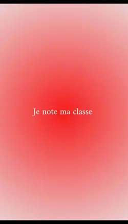 Je note ma classe 