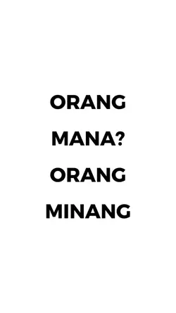 org mana? org minang