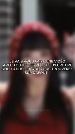 POLICE D'ÉCRITURE !!