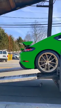 porsche Green screen