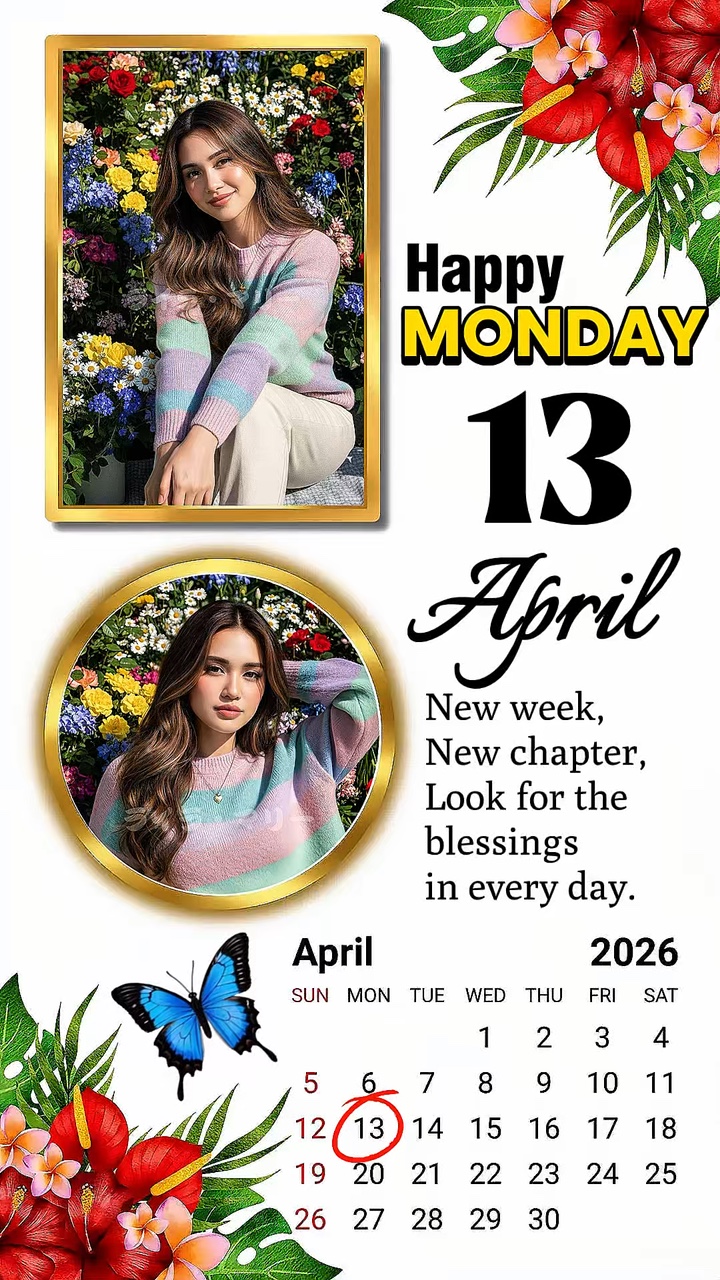 Monday 13 April 2026