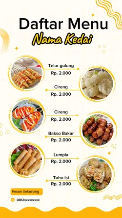 Daftar Menu 