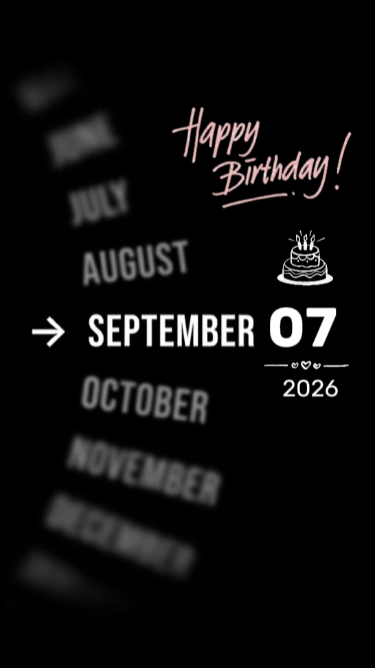 BDAY SON 7 SEPTEMBER