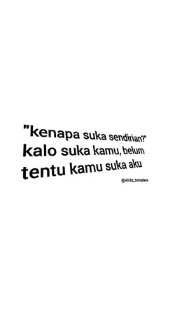 kalo suka kamu belum