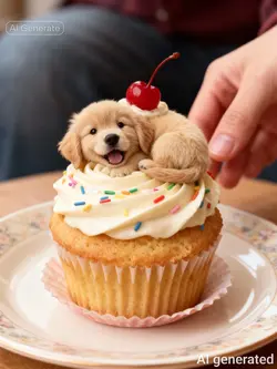 dog cup cake