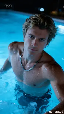 Man in pool