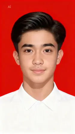 Pasfoto kemeja putih