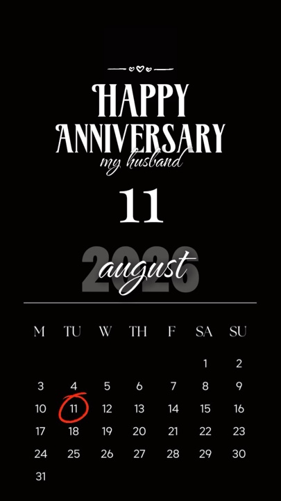 11º Aniversário De Agosto