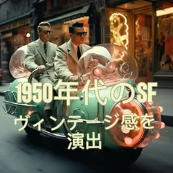 aiミッドセンチュリーモダンなSF