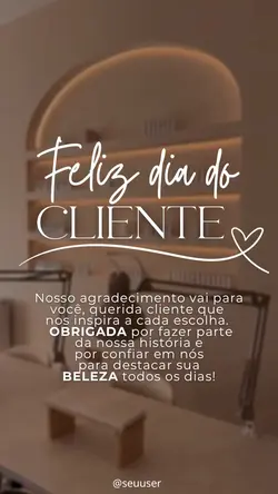 Dia do cliente salão
