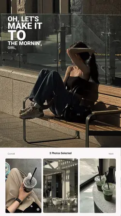3 photo selected