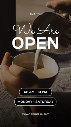 we are open