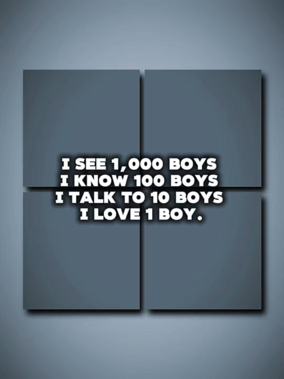 I love 1 boy 