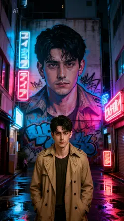 Neon graffiti AI
