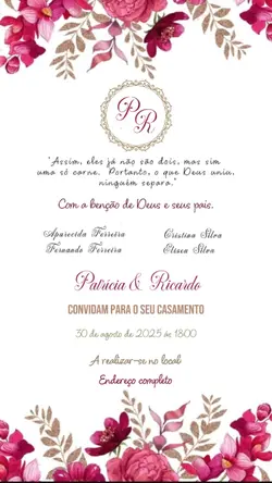 Convite Casamento