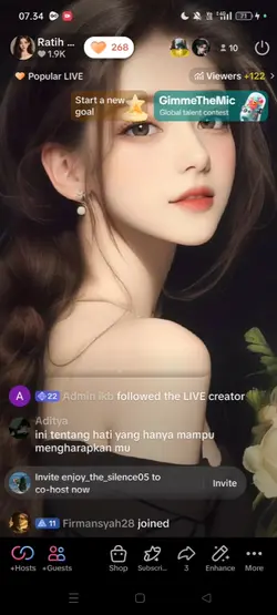 Template gift tiktok