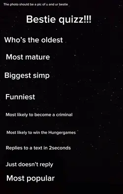 Bestie quizz!!
