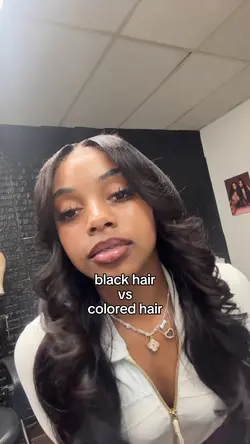 blck vs colored hair