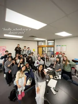 school year is over