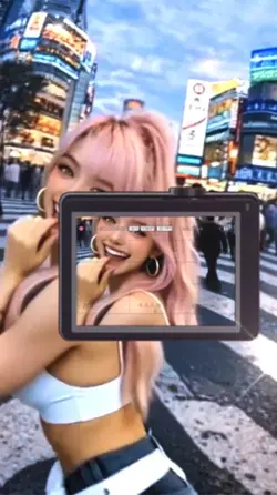 キラキラ街でデートの動画に！