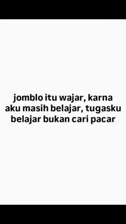 jomblo itu wajar 