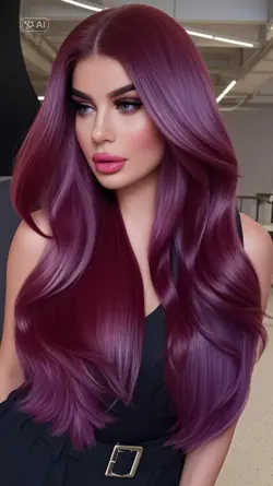 Burgundy Hair colour