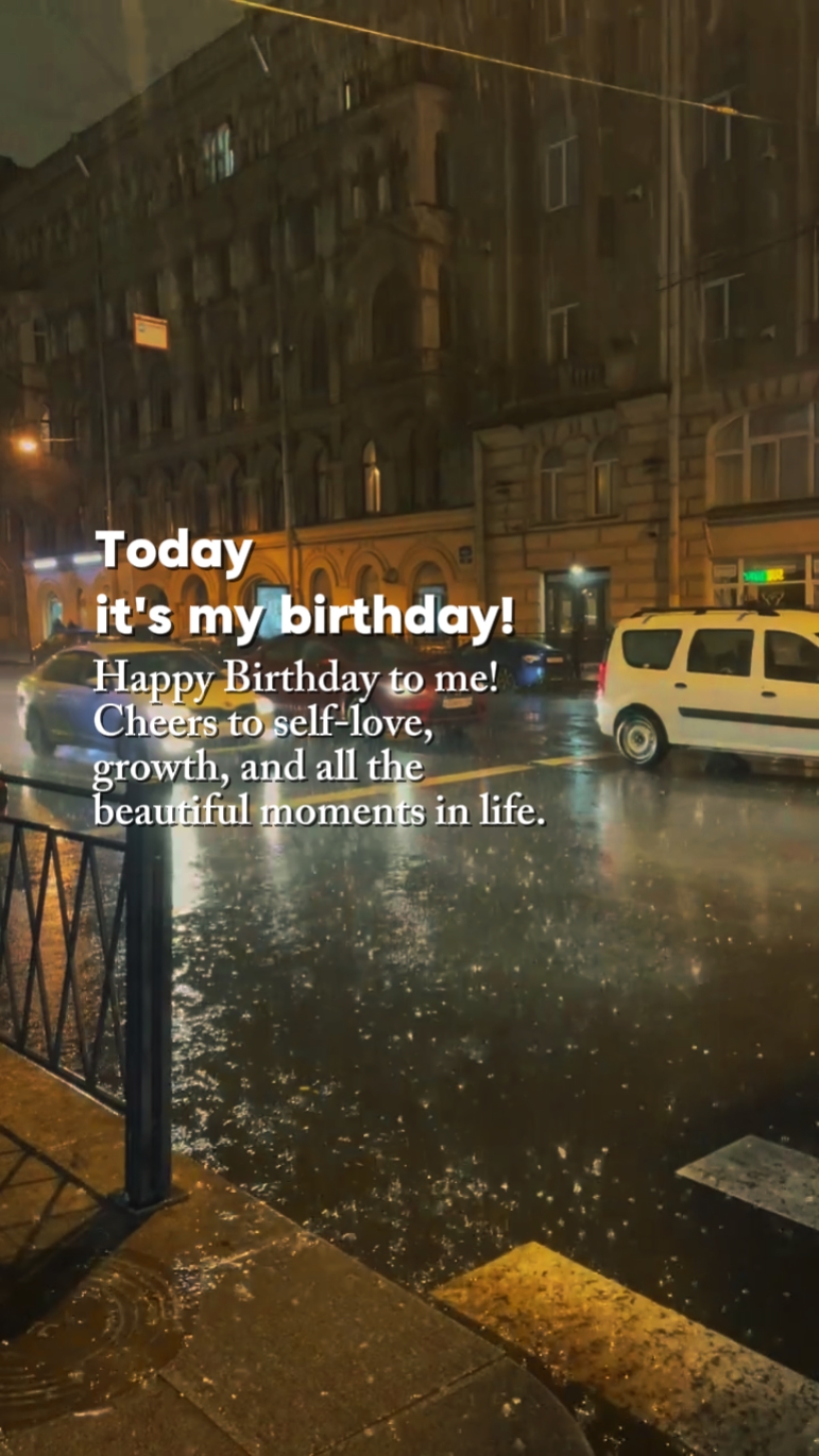Hoje é meu aniversário!