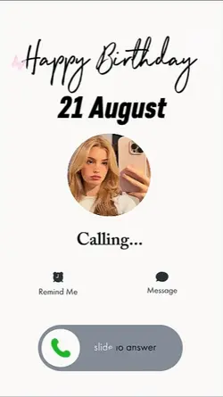 Birthday Call Screen