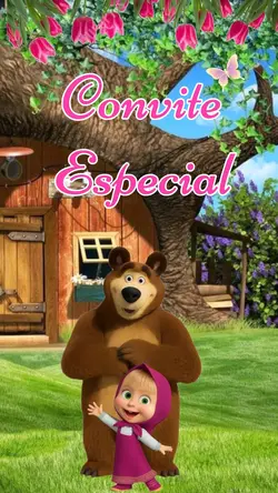 Convite masha urso