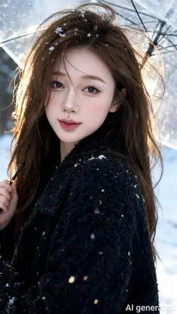 AI đứng dưới tuyết 