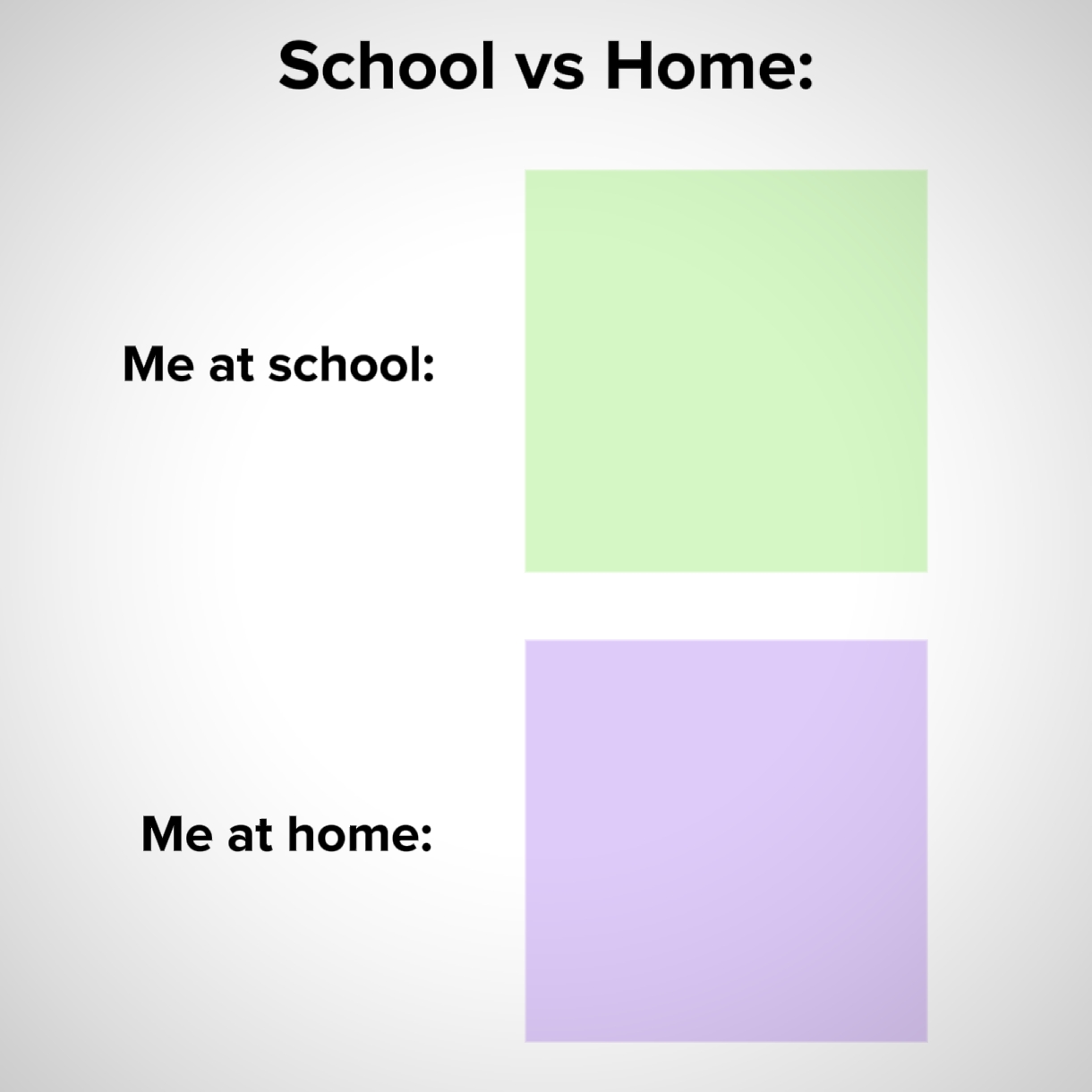 Escola vs casa