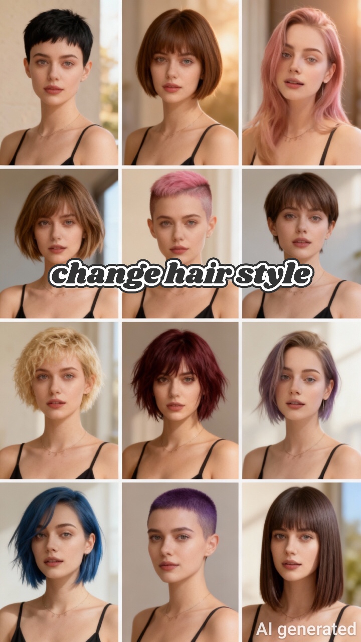 Mudar o estilo de cabelo
