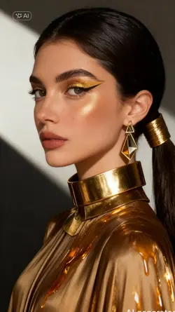 gold photoshoot 
