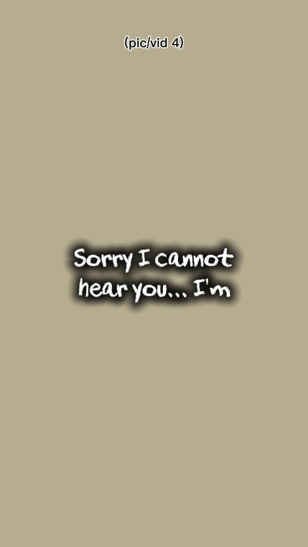 i can't hear