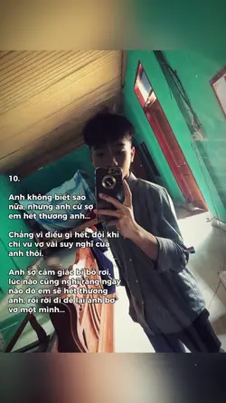 Anh rất sợ mất em ❤️‍🩹☺️