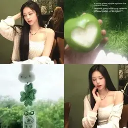 四格照 綠色系