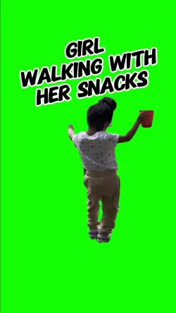 GIRL AND HER SNACKS