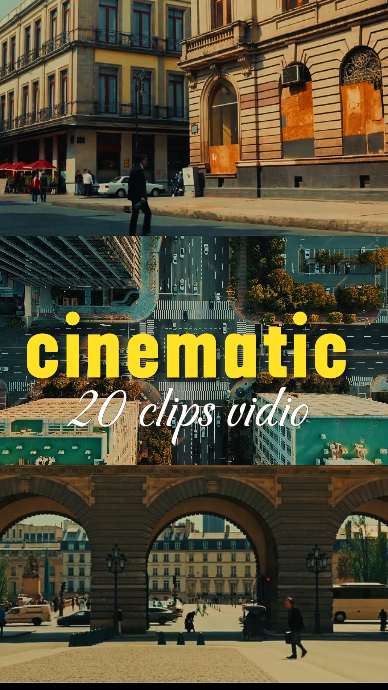 20 clips cinematic 