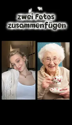 zwei Fotos zusammenf