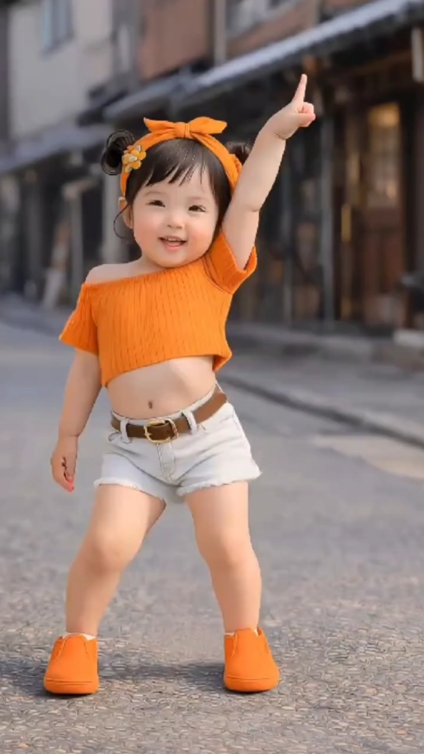 petite fille dansant