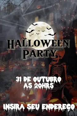 Convite Halloween 