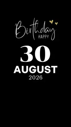 Hbd 30 august