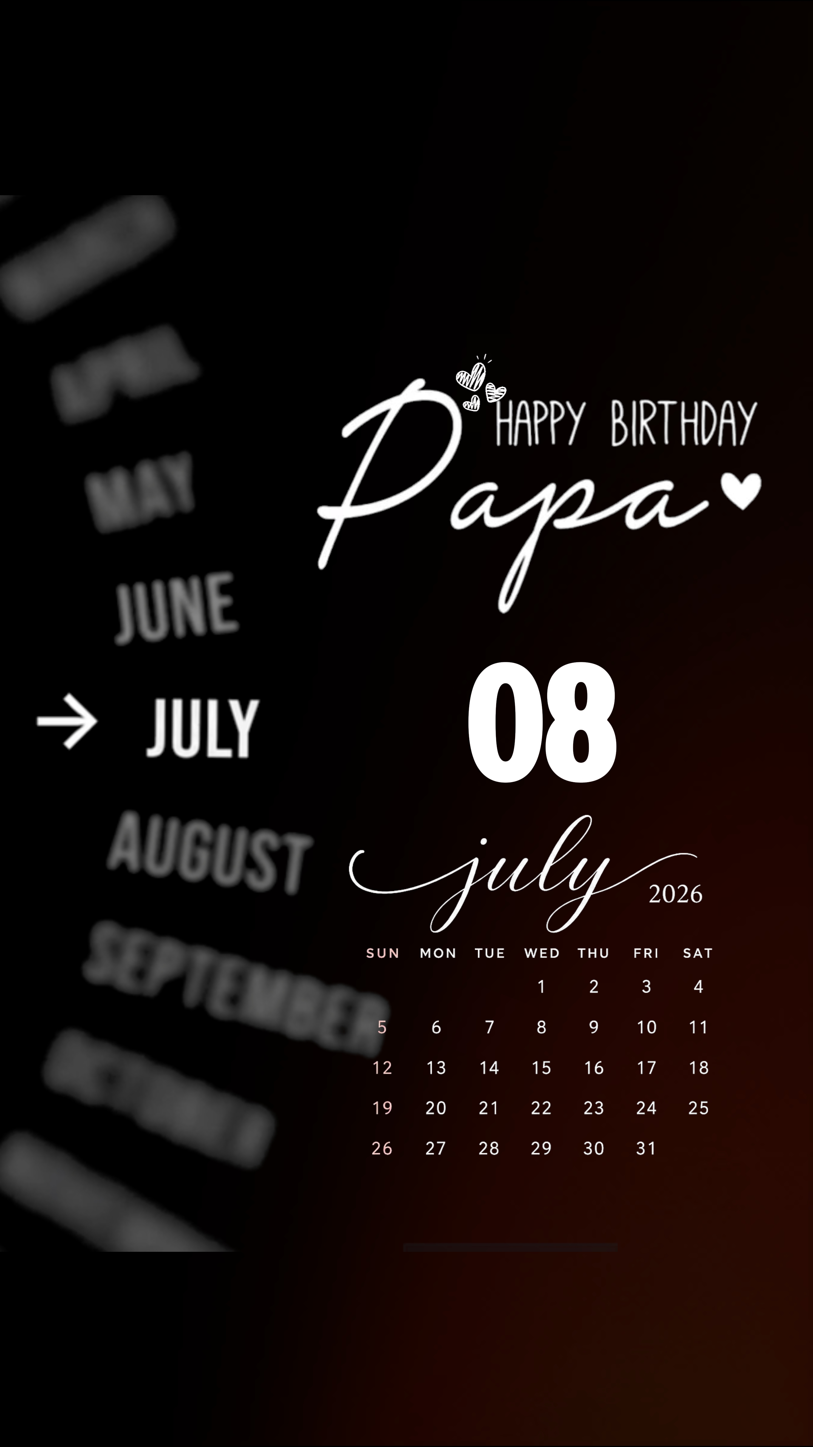 ANNIVERSAIRE PAPA 08 JUILLET