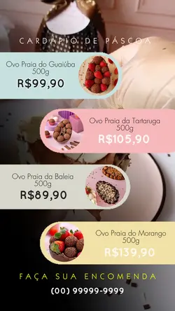 Cardápio de Páscoa 