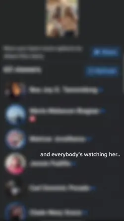 watching her..