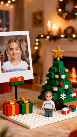 Lego Christmas Girl