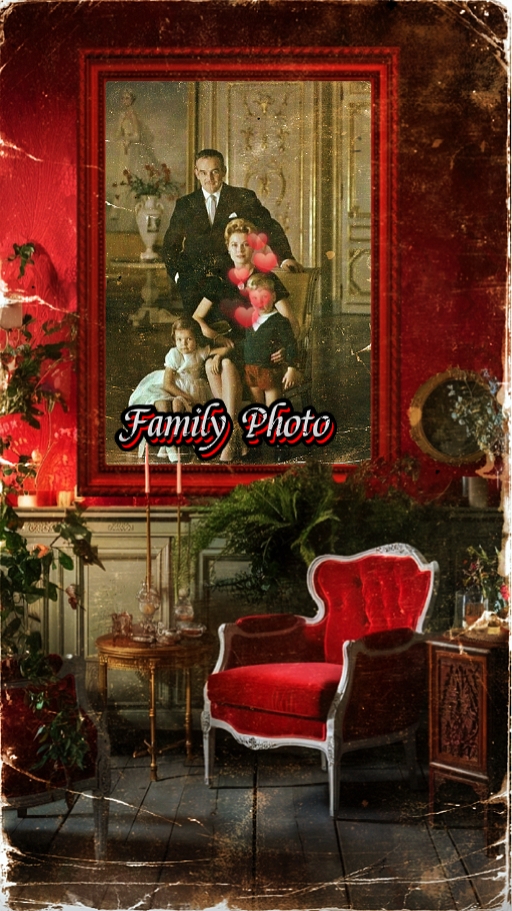 Familienfoto vintage